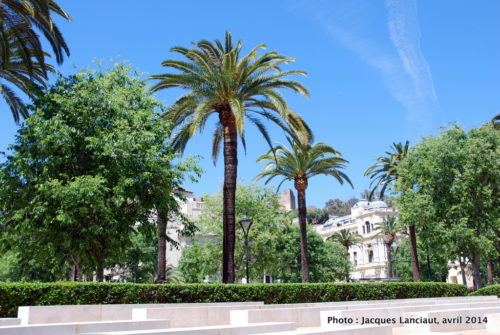 Paseo del Parque, Málaga, Espagne