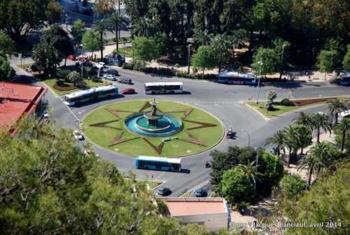 Fontaine des Trois Grâces, Málaga, Espagne