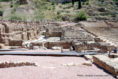 Teatro Romano, calle Alcazabilla, Málaga, Espagne