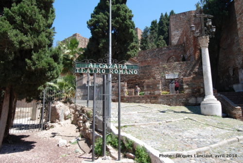 Teatro Romano, calle Alcazabilla, Málaga, Espagne