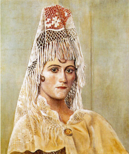 Olga Khokhlova à la Mantille, Pablo Picasso, Musée Picasso de Málaga, Espagne