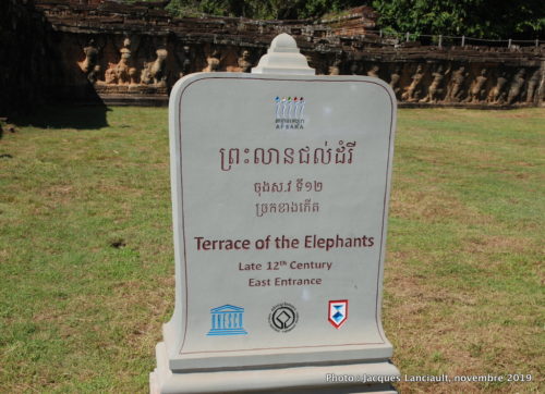 Terrasse des Éléphants, Angkor Thom, Siem Reap, Cambodge