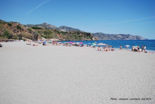 Playa Burriana, Nerja, Andalousie, Espagne