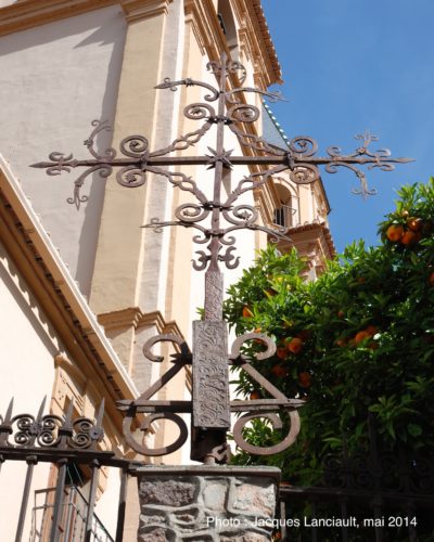 Cruz del atrio de la Iglesia, Órgiva, Las Alpujarras, Andalousie, Espagne