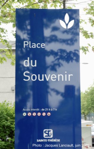 Place du Souvenir, Sainte-Thérèse, Québec