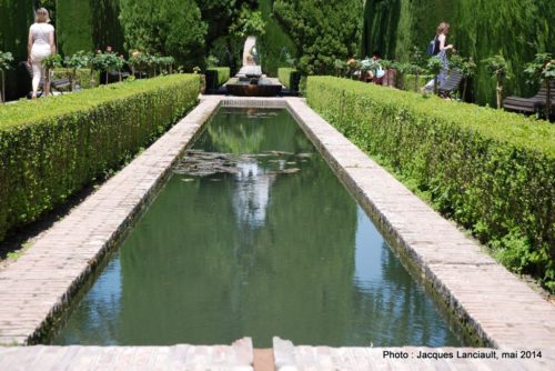 Palacio del Generalife, Alhambra, Grenade, Andalousie, Espagne