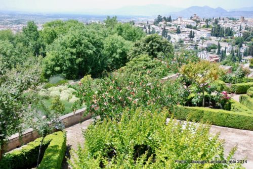 Palacio del Generalife, Alhambra, Grenade, Andalousie, Espagne