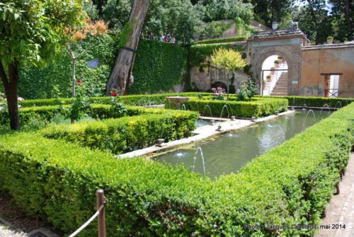 Palacio del Generalife, Alhambra, Grenade, Andalousie, Espagne