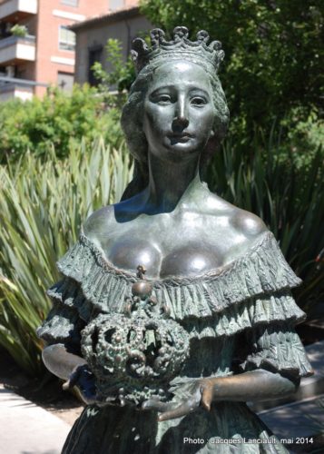 Eugenia de Montijo, Avenida de la Constitución, Grenade, Andalousie, Espagne