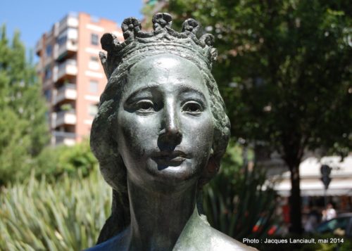 Eugenia de Montijo, Avenida de la Constitución, Grenade, Andalousie, Espagne