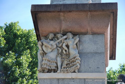 Monument Julio Romero de Torres, Jardines de los Patos, Cordoue, Andalousie, Espagne