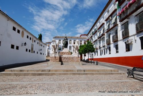Monument Manolete, plaza del Conde de Priego, Cordoue, Andalousie, Espagne