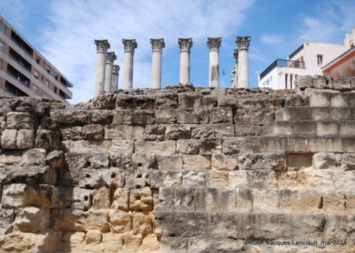 Templo Romano, Cordoue, Andalousie, Espagne