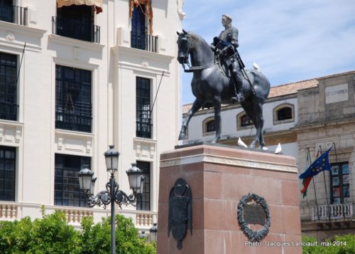 Monument El Gran Capitán, Plaza de las Tendillas, Cordoue, Andalousie, Espagne 
