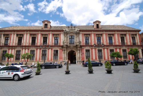 Palacio Arzobispal, plaza Virgen de los Reyes, Séville, Andalousie, Espagne