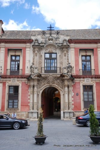 Palacio Arzobispal, plaza Virgen de los Reyes, Séville, Andalousie, Espagne