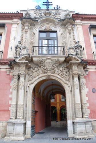 Palacio Arzobispal, plaza Virgen de los Reyes, Séville, Andalousie, Espagne