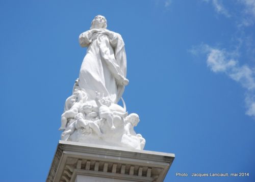 Immaculada, plaza del Triunfo, Séville, Andalousie, Espagne