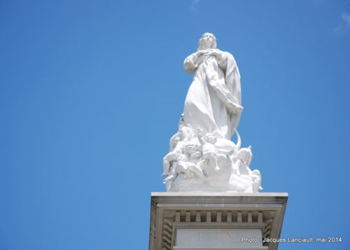 Immaculada, plaza del Triunfo, Séville, Andalousie, Espagne