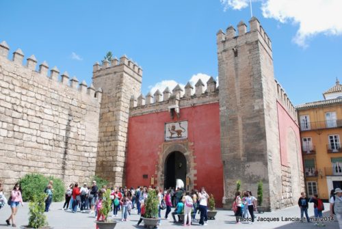 Puerta del León, Real Alcázar, Séville, Andalousie, Espagne