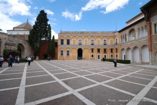 Patio de la Montería, Real Alcázar, Séville, Andalousie, Espagne