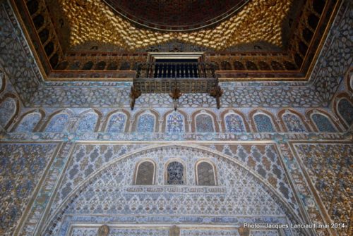Salón de Embajadores, Real Alcázar, Séville, Andalousie, Espagne