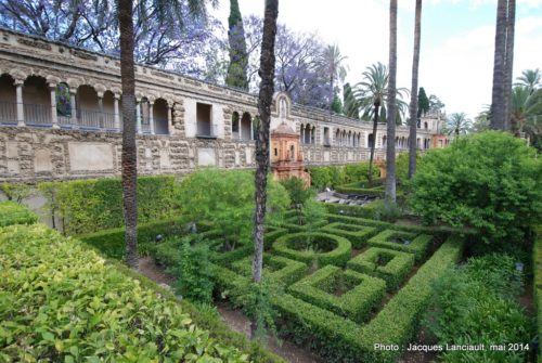 Jardín de las Damas, Real Alcázar, Séville, Andalousie, Espagne