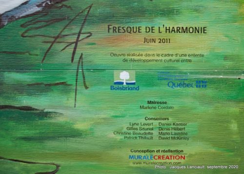 Fresque de l’harmonie, MuraleCréation, Boisbriand, Québec