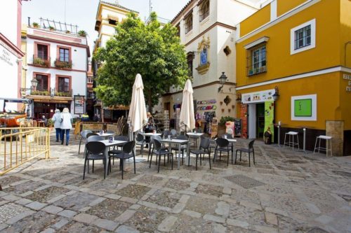 Plaza de los Venerables, Séville, Andalousie, Espagne