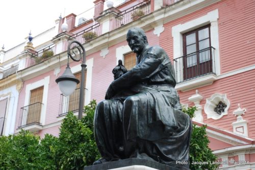 Monument à Juan Martínez Montanès, Plaza del Salvador, Séville, Andalousie, Espagne