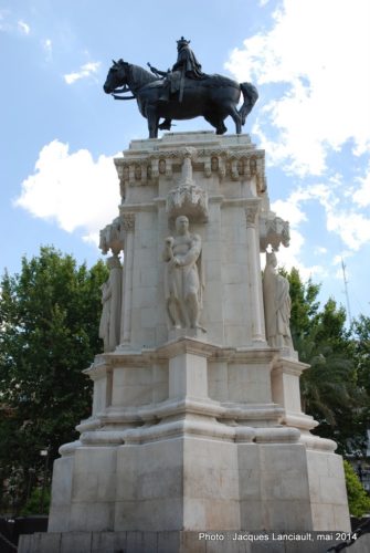 Monument Ferdinand III, Plaza Nueva, Séville, Andalousie, Espagne
