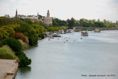 Berge du canal Alphonse-XIII, Séville, Andalousie, Espagne