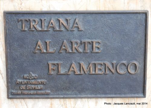 Monumento al Arte Flamenco, plaza del Altozano, Séville, Andalousie, Espagne