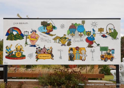 La murale de la solidarité, Rock Therrien, Sainte-Adèle, Québec