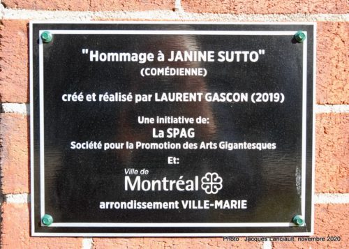 Janine Sutto, Laurent Gascon, Montréal, Québec