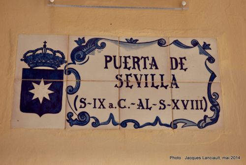 Alcazar de la Puerta de Sevilla, Carmona, Andalousie, Espagne