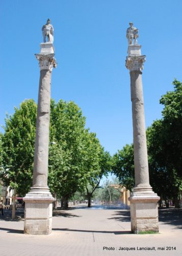 Colonnes de l’Alameda de Hércules, Séville, Andalousie, Espagne