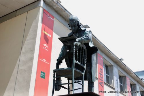 Monument à Mozart, Teatro de la Maestranza, Séville, Andalousie, Espagne