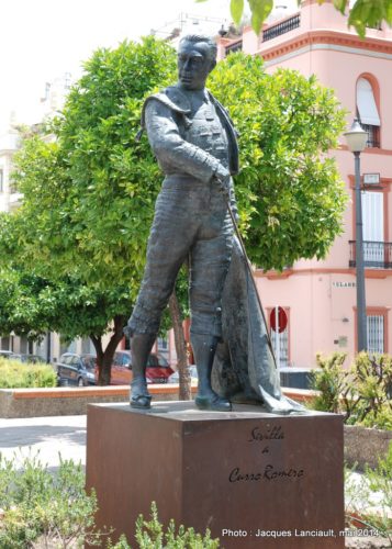 Monument Curro Romero, Plaza de Toros de la Maestranza, Séville, Andalousie, Espagne