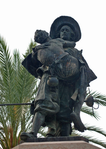 Monument de Miguel de Mañara, Hospital de la Santa Caridad, Séville, Andalousie, Espagne