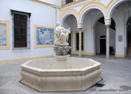 Patio, Hospital de la Santa Caridad, Séville, Andalousie, Espagne