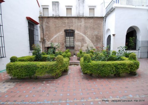 Jardins, Hospital de la Santa Caridad, Séville, Andalousie, Espagne