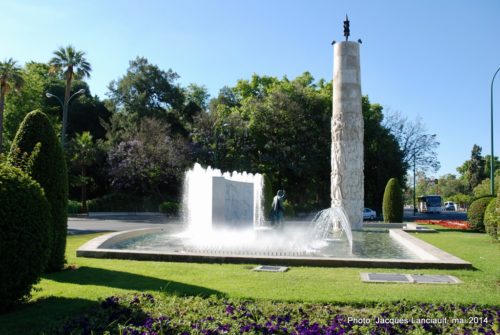 Monumento Juan Sebastián Elcano, Séville, Andalousie, Espagne