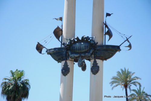 Monumento a Colón, Séville, Andalousie, Espagne