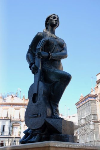 Monument de l’Art flamenco, Triana, Séville, Andalousie, Espagne
