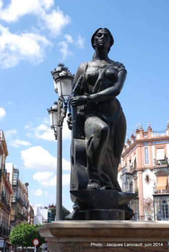 Monument de l’Art flamenco, Triana, Séville, Andalousie, Espagne
