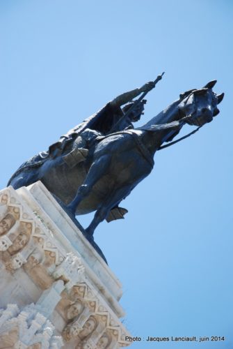 Monument à San Fernando, Plaza Nueva, Séville, Andalousie, Espagne
