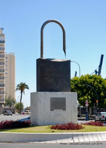 >Monumento a la Libertad de Expresión, Cádiz, Andalousie, Espagne