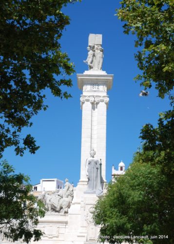 Monumento a las Cortes, Cádiz, Andalousie, Espagne