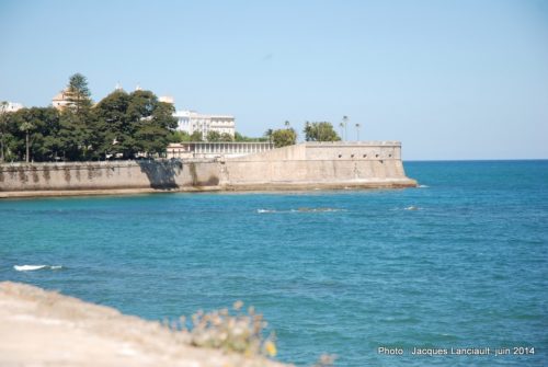 Muralla de San Carlos, Cádiz, Andalousie, Espagne